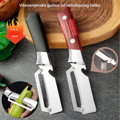 💥2 komada za 23 €💥🔪Višenamjenska gulilica od nehrđajućeg čelika🧅