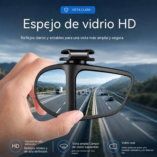 【2 artículos】⏰ COMPRA 1 Y LLÉVATE 1 GRATIS 🔥 🚗 Espejo retrovisor gran angular de 360° con monitorización de punto ciego
