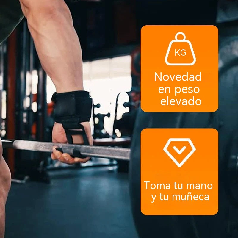 🏋️ Cinturón de levantamiento de pesas de alta resistencia con ganchos para las muñecas | Entrenamiento de fuerza, levantamiento de pesas, soporte firme – ¡Cómpralo ahora! 💪