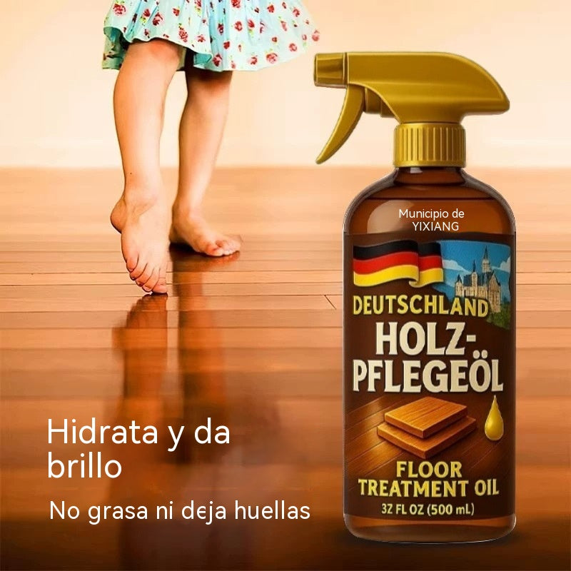 🥇🥇Aceite-cera natural de origen vegetal para el mantenimiento de suelos: repara arañazos, restaura el brillo, es antideslizante e inodoro.