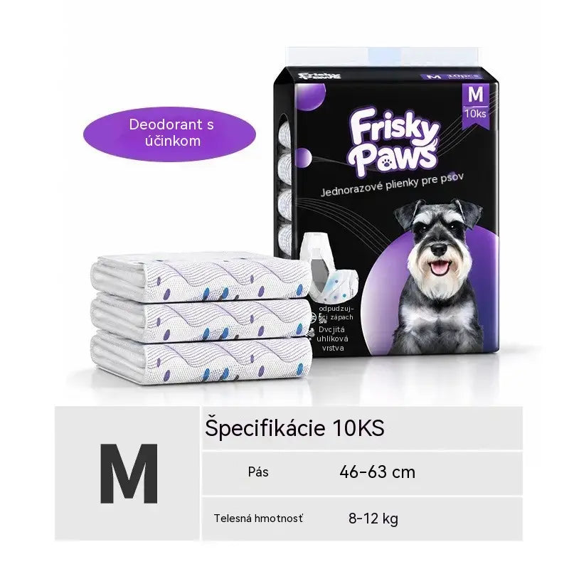 🐶 1 balenie po 10 kusov💧 Jednorazové plienky pre domáce zvieratá: super savé, priedušné a pohodlné, udržia vášho psa alebo mačku v suchu a šťastí 🐱✨