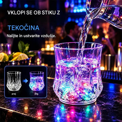 ✨💎Tekoče aktivirane LED lučke za osvetlitev skodelic Kristalni set za pijačo🥂