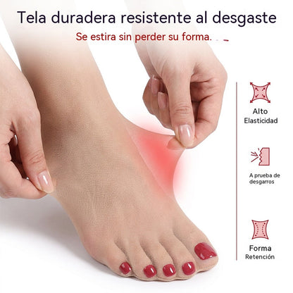 💅🦶Calcetines transparentes con diseño de pedicura | Pies elegantes al instante