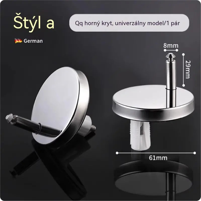 🚽【2 para, ukupno 4 komada】Univerzalni kupaonski pribor ----💦✨Stezaljke za pričvršćivanje WC sjedala.