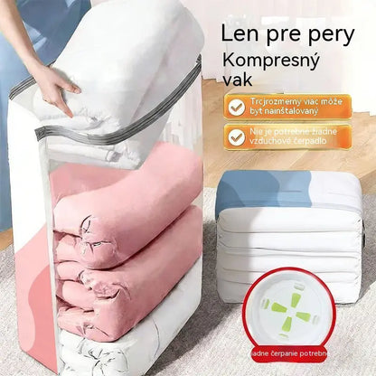 🧳 5 položek za pouhých 640 Kč 💨 Velké stlačitelné vakuové úložné sáčky: Není třeba žádné vzduchové čerpadlo, nepropustné, ideální pro úsporu místa v kufru a doma ✈️