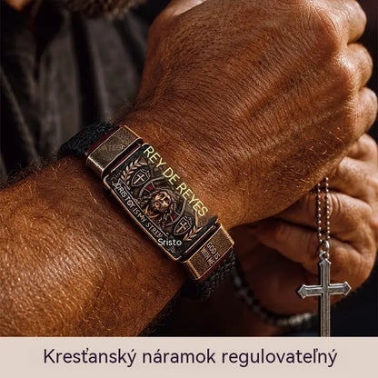 ✨Nastaviteľný kresťanský náramok, neustála pripomienka zachovania viery a nádeje.
