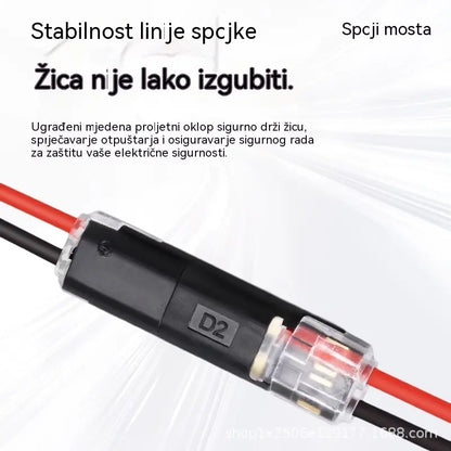 🥳 50% popusta! ⏰ 【1000 komada na zalihi】Priključak za žicu bez skidanja izolacije, s kopčom za zaključavanje, sigurnim zatvaranjem i protukliznom površinom ⚡️