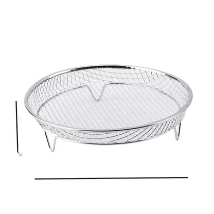 🍗Rejilla apilable de acero inoxidable para freidora de aire