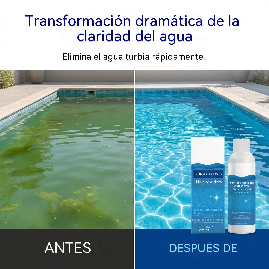 ⏰Compra 1 y recibe 1 gratis🏊‍♂️ 2 piezas 26 €🏊‍♂️ Líquido Clarificador para Piscinas – Agua Transparente en Horas, Sin Esfuerzo ✨