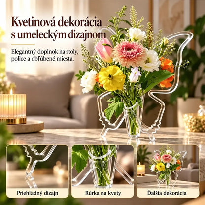 🦋 Dekoratívna váza v tvare motýľa — elegantný doplnok pre kvety aj interiér.