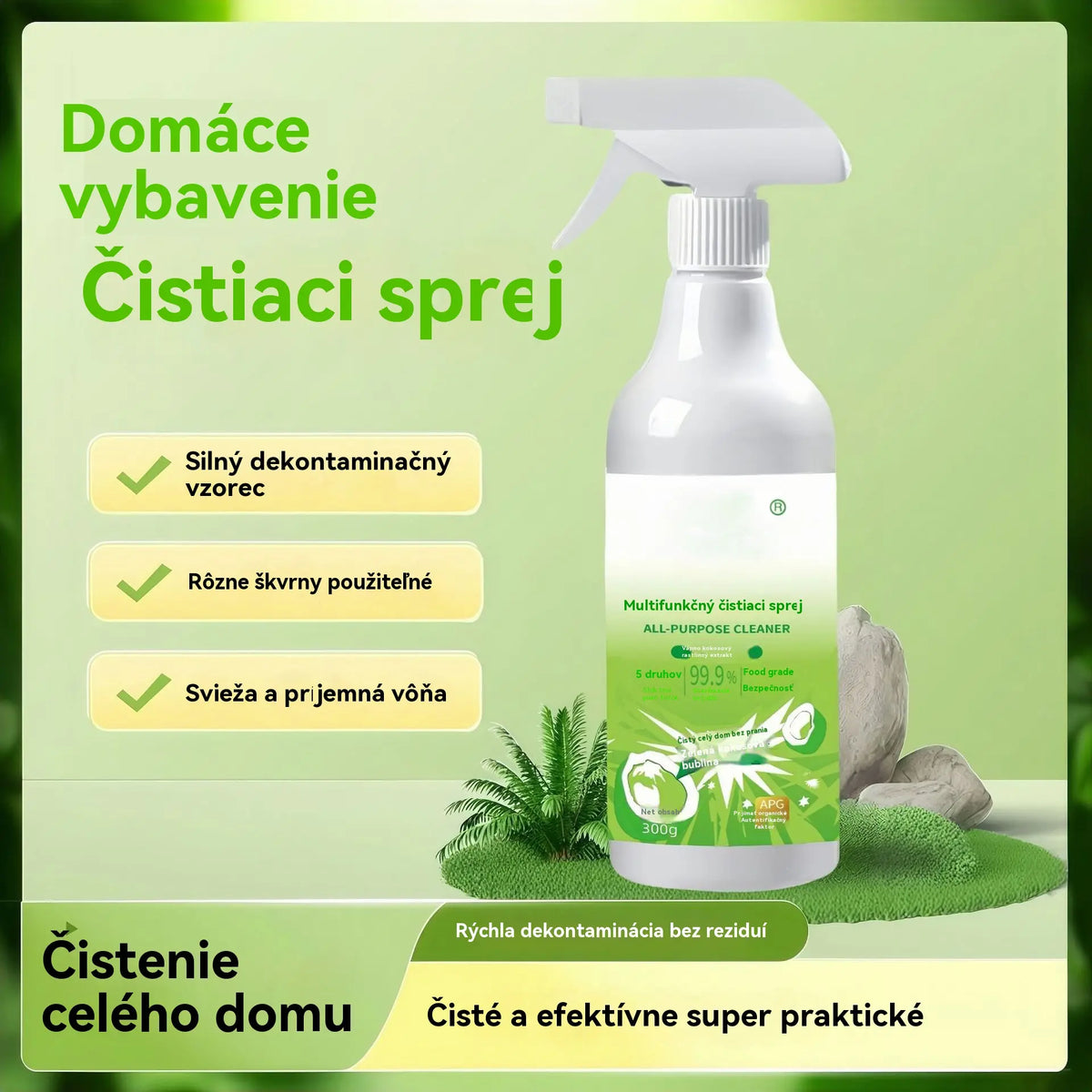 🔥 Akcia 2026 50% ZĽAVA🔥Univerzálny čistiaci sprej, bez oplachovania
