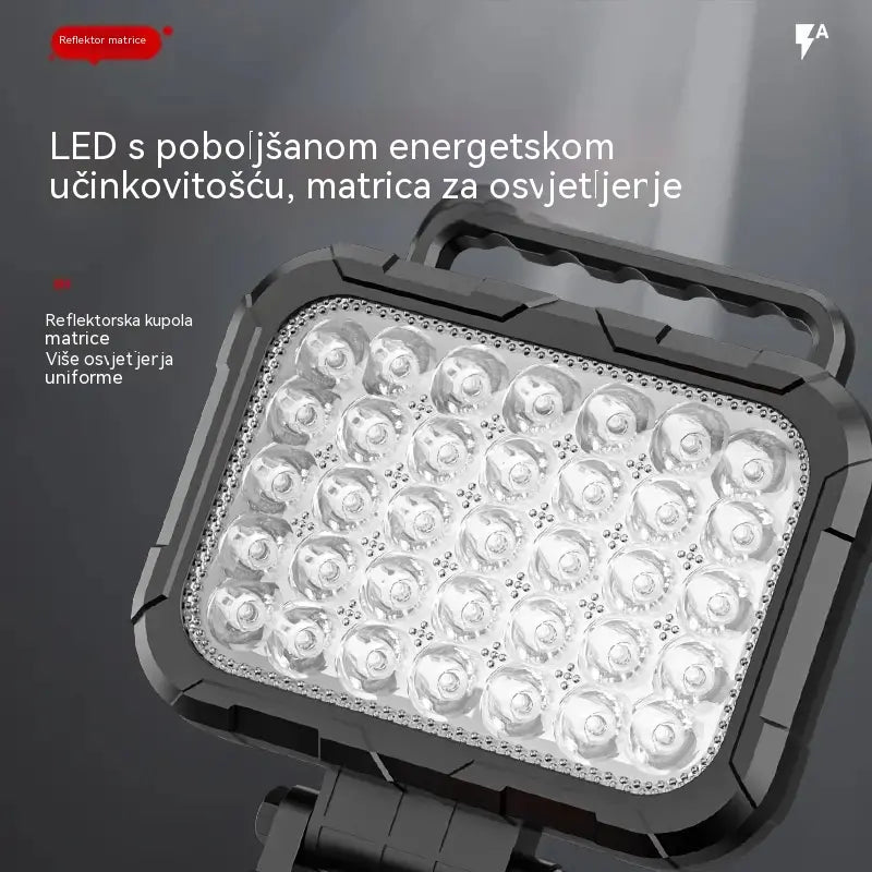 🔥💡Svjetilna lampa s litijevom baterijom i USB sučeljem, prikladna za scenarije poput popravka automobila.