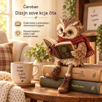 💥 50% popusta na ograničeno vrijeme! 🦉 Preslatka figurica sove za čitanje