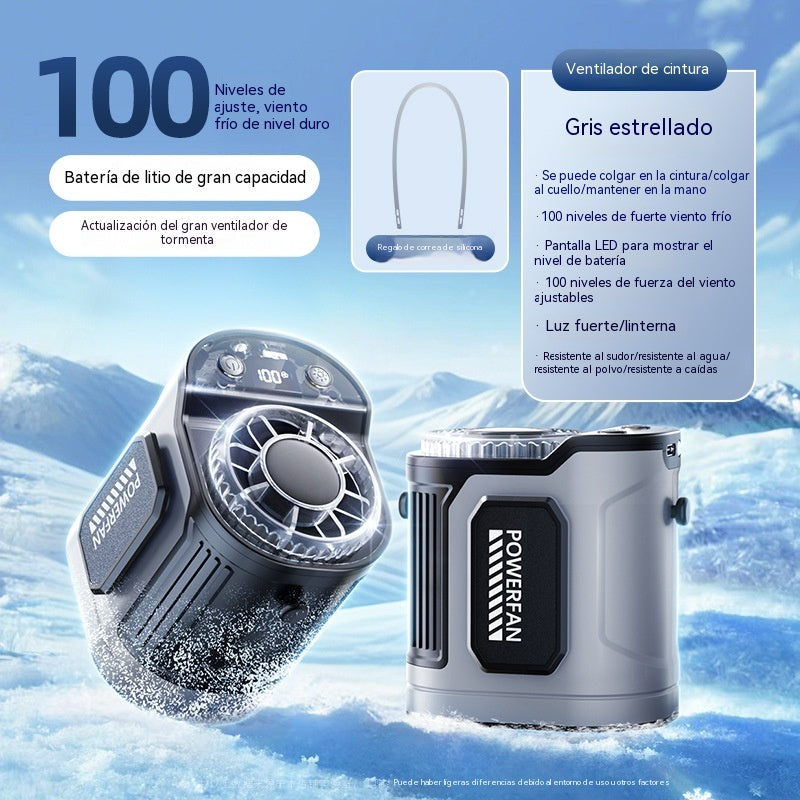 🔥¡Oferta especial! 🔥 Ventilador personal con pantalla LED manos libres