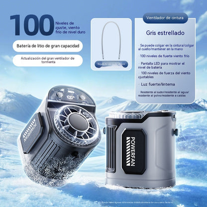 🔥¡Oferta especial! 🔥 Ventilador personal con pantalla LED manos libres