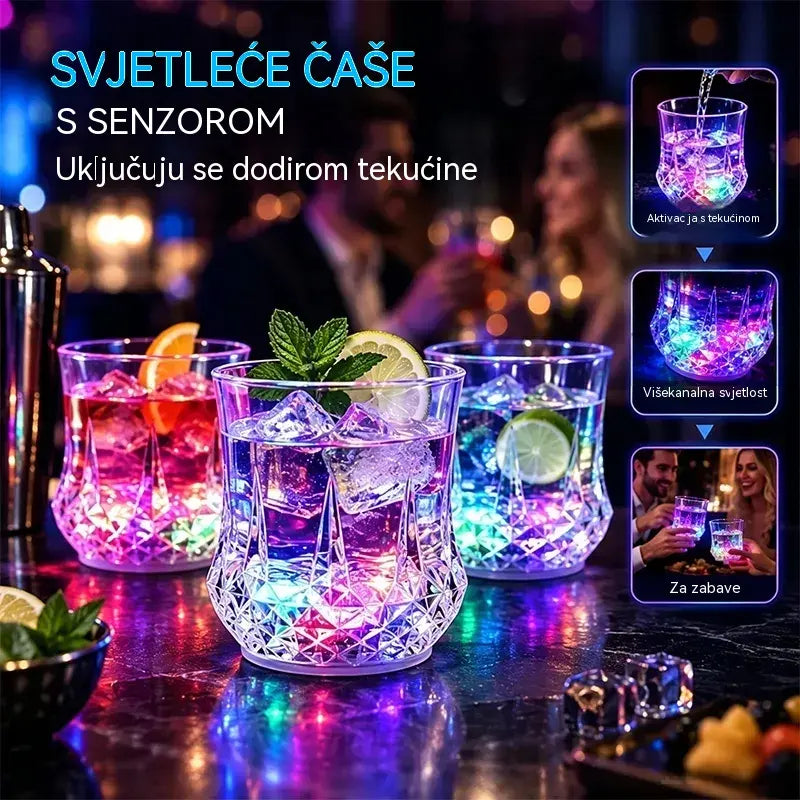 ✨💎LED set kristalnih čaša koji svijetli kada su izloženi tekućini🥂