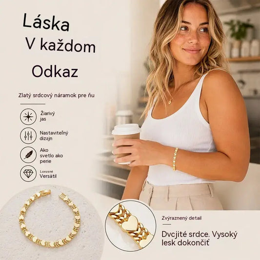 📢📢50% zľava iba na obmedzený čas! ⏰ Elegantný kubánsky náramok v tvare srdca pre ženy: nádherné kúzlo, klasický dizajn, pohodlné na nosenie 💝