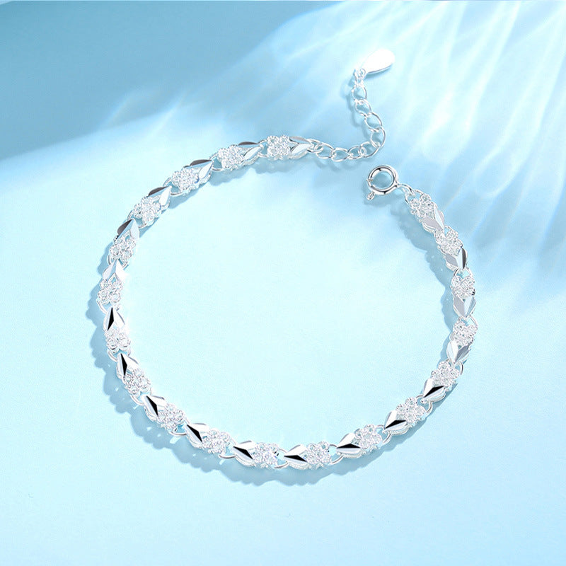 ✨🛒【Compre 1 y obtenga 1 gratis】2 piezas por 26 euros💖Nueva y moderna pulsera de plata de ley 925 para mujer🍀