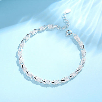 ✨🛒【Compre 1 y obtenga 1 gratis】2 piezas por 26 euros💖Nueva y moderna pulsera de plata de ley 925 para mujer🍀