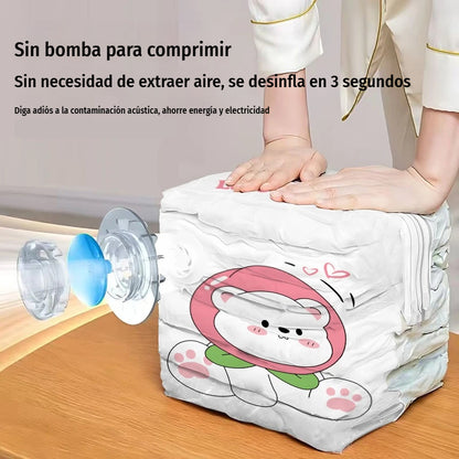 ✨🗃️ 5 artículos por 27 euros 💨 Bolsa de almacenamiento al vacío grande y compresible: no requiere bomba, es a prueba de fugas e ideal para ahorrar espacio en maletas y en casa ✈️