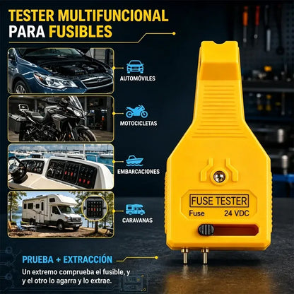 Comprobador de fusibles, lámpara de prueba automotriz, probador y extractor de circuitos de automóviles