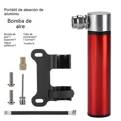 Minibomba de aire. Bomba de aire portátil para bicicleta de carretera. Bomba de aire universal de mano para baloncesto.