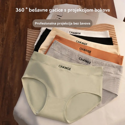 🌸 Pamučne gaćice srednje visine za žene — mekane, prozračne i udobne za svakodnevno nošenje.