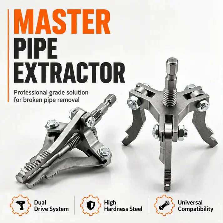 【2 piezas 26€】Extractor universal de tubos rotos de 3 mordazas para taladros manuales