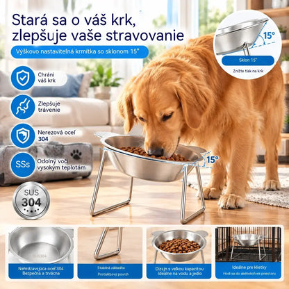 🎃 Halloweensky špeciál: Polovičná cena! 🥣 Ergonomická miska na kŕmenie (sklon 15°)