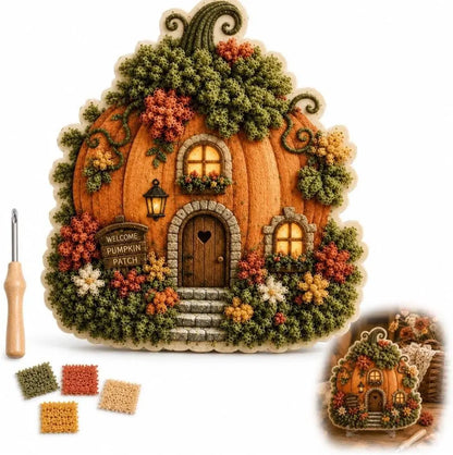 🍄 Kit de arte 3D para tela con diseño de pueblo caprichoso