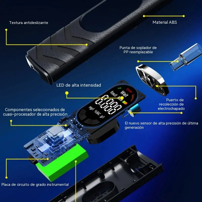 ⏰🎁Aireador recargable con pantalla LCD y función de transmisión de voz.