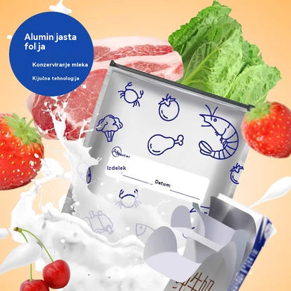 Skupaj 120 antibakterijskih vrečk iz aluminijaste folije, izjemno enostavnih za uporabo, za ohranjanje svežine.