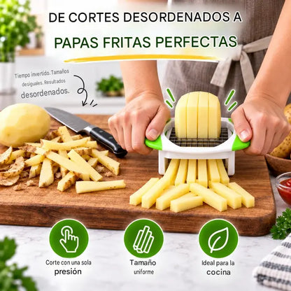 🔥Promoción por tiempo limitado: 50% de descuento🔥 Cortador manual de patatas fritas
