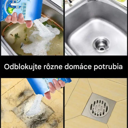 🔥【Kúpte 3, získajte 3 zadarmo】6 balení za 23 € 💪Silný prostriedok na odstraňovanie upchatia a korózie potrubí, vhodný na rozpúšťanie olejových škvŕn v toaletách, podlahových odtokoch, kanalizácii a kuchyniach