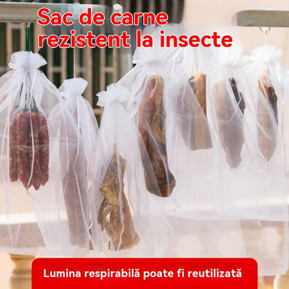 🐷🐮🍖【20 kom】Posebna vrećica od gaze za sušenje svinjskog mesa za zaštitu od insekata i ptica