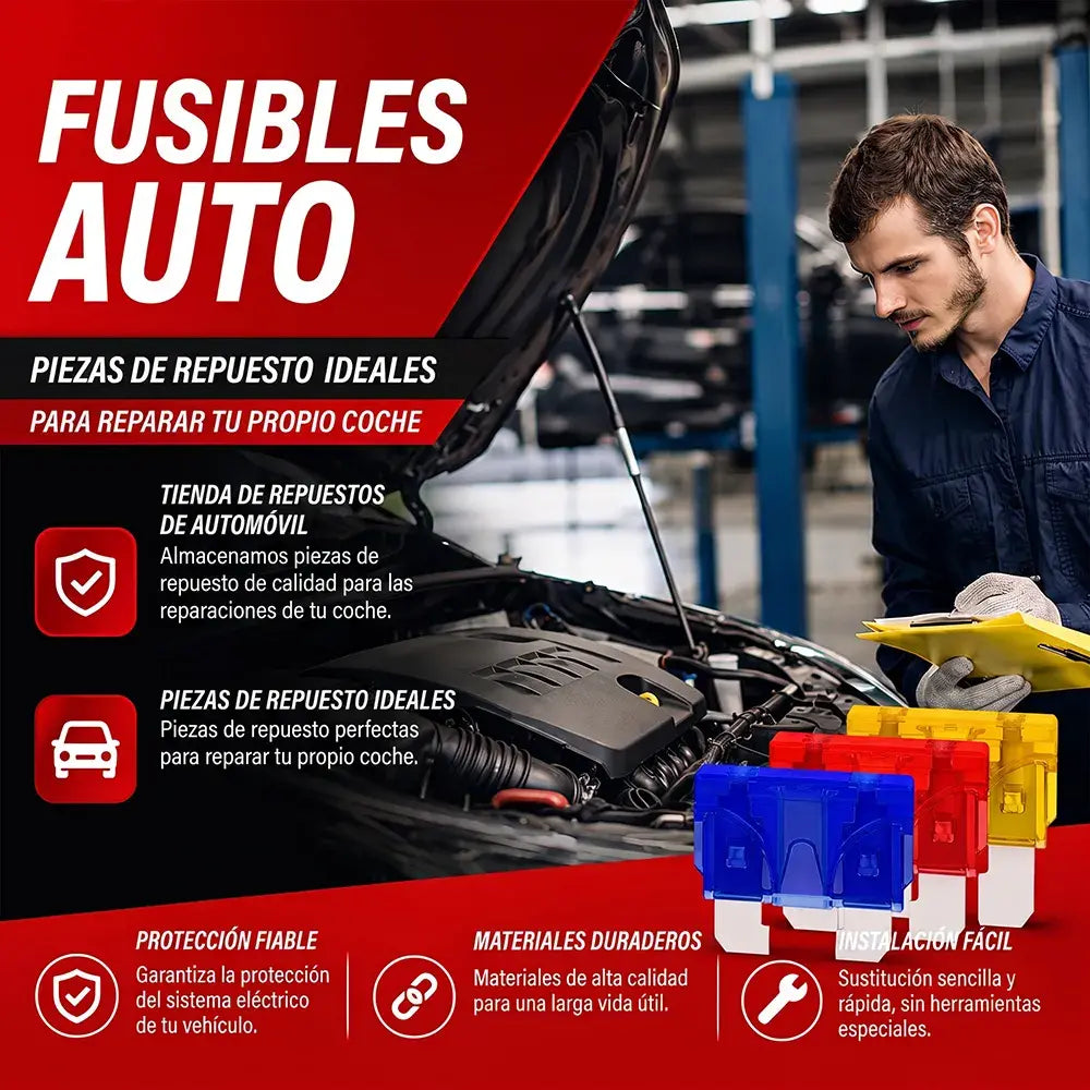 Juego de fusibles para automóviles de 306 piezas