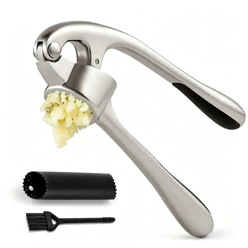 🧄🔥 Prensa de ajos premium con mango ergonómico suave y fácil de apretar.