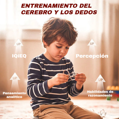 30%OFF【Compre 3 juegos y obtenga 3 juegos gratis】Juguetes educativos para niños, hebilla de inteligencia