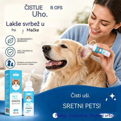 🐶🐱 Sredstvo za čišćenje ušiju za ublažavanje svrbeža ušiju kod pasa i mačaka.