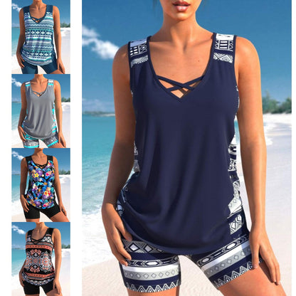 👙【S-5XL】Traje de baño deportivo de dos piezas para mujer