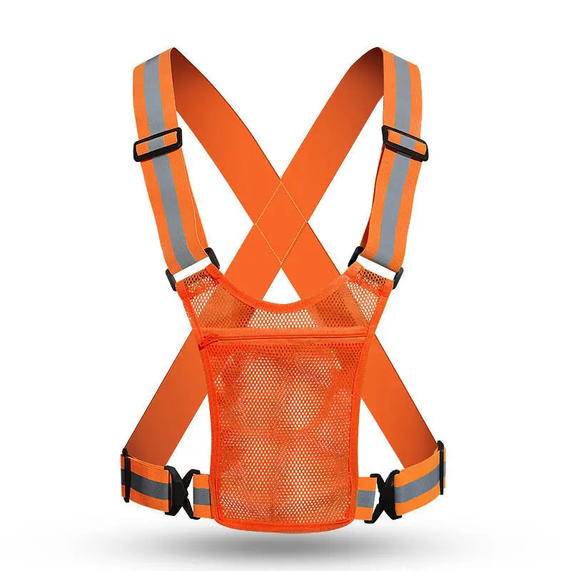 【🔥🔥2 kusy 25 eur】Reflexná vesta s vysokou viditeľnosťou, nastaviteľná, s vreckami, bezpečná bežecká výbava.