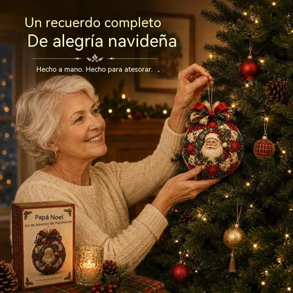 🎄🎄Adorno navideño de patchwork, kit de manualidades para hacer tú mismo