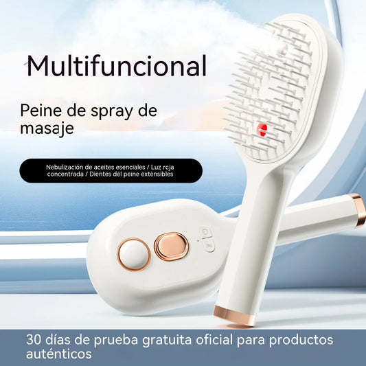【30%OFF】💖💨Un peine con función de pulverización de un solo botón para evitar eficazmente que el cabello se enrede.