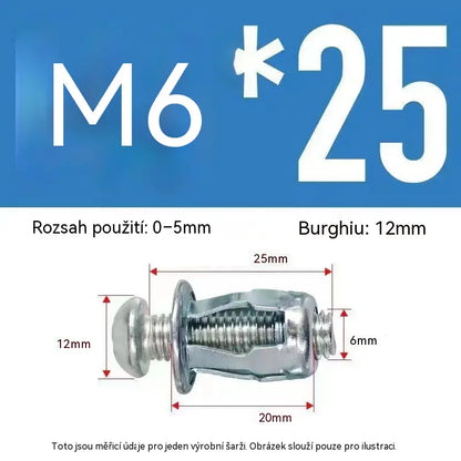 🔥50% ZĽAVA【100 kusov】M4M5M6 Rozpínacia skrutka, matica s prevlečnou maticou, nitová matica