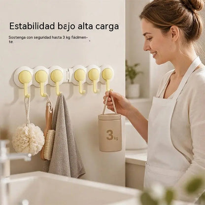 😆😆Diseño con rotación de 180°: ganchos de esquina con capacidad de carga de alta resistencia sin necesidad de taladrar.