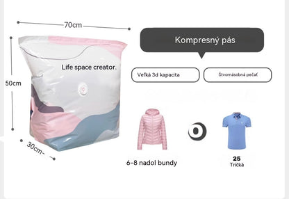 👕📦【5 kusov 22€】Kompresné vrecká na uloženie oblečenia, nevyžadujú vákuum, zosilnená konštrukcia.