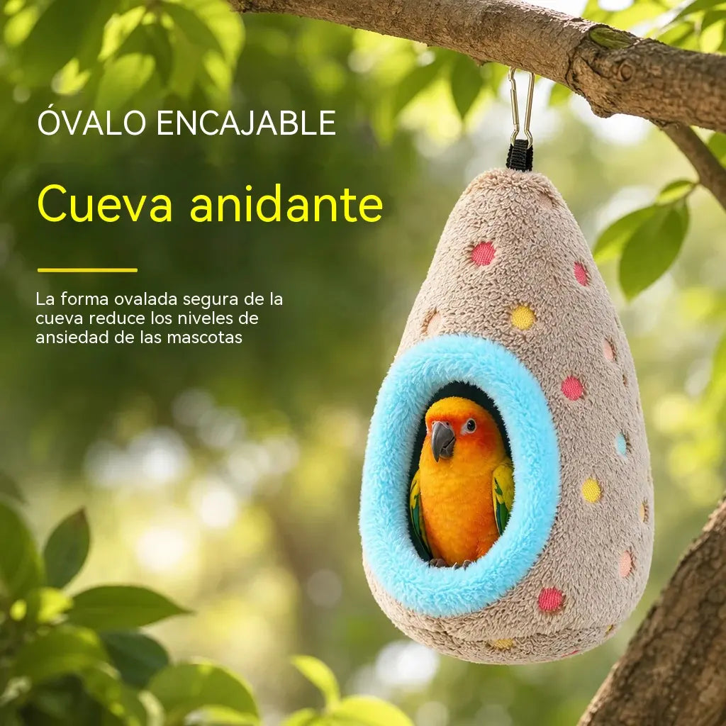 🐦 ¡Ahorra hasta un 50%! Hamaca colgante tipo nido de pájaro: algodón cálido, comodidad con forma de huevo ✨