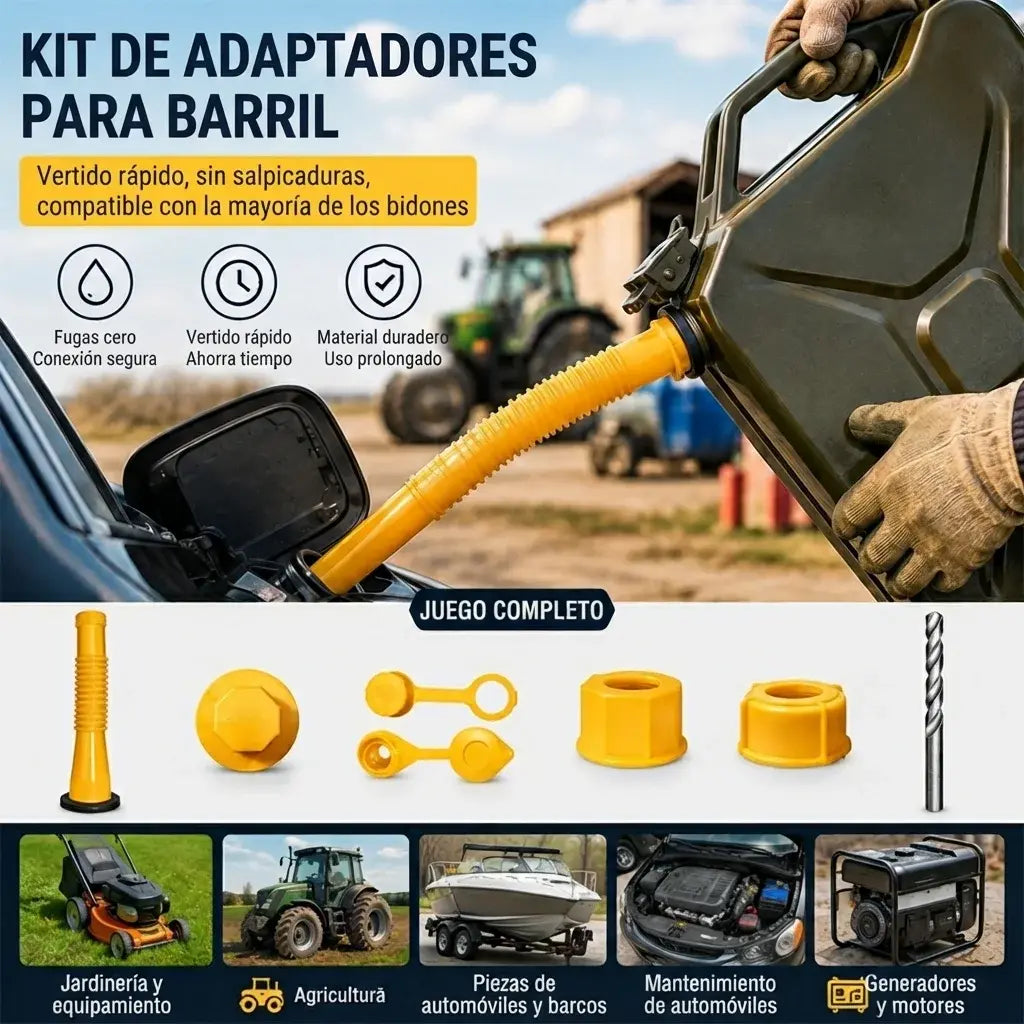 ⛽Kit de reemplazo de boquilla para bidón de gasolina