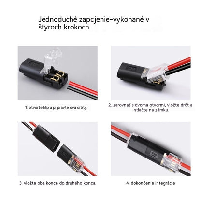 🥳 50% zľava! ⏰ 【1000 kusov skladom】Konektor kábla bez odizolovania, s uzamykateľnou prackou, bezpečným uzáverom a protišmykovou úpravou ⚡️