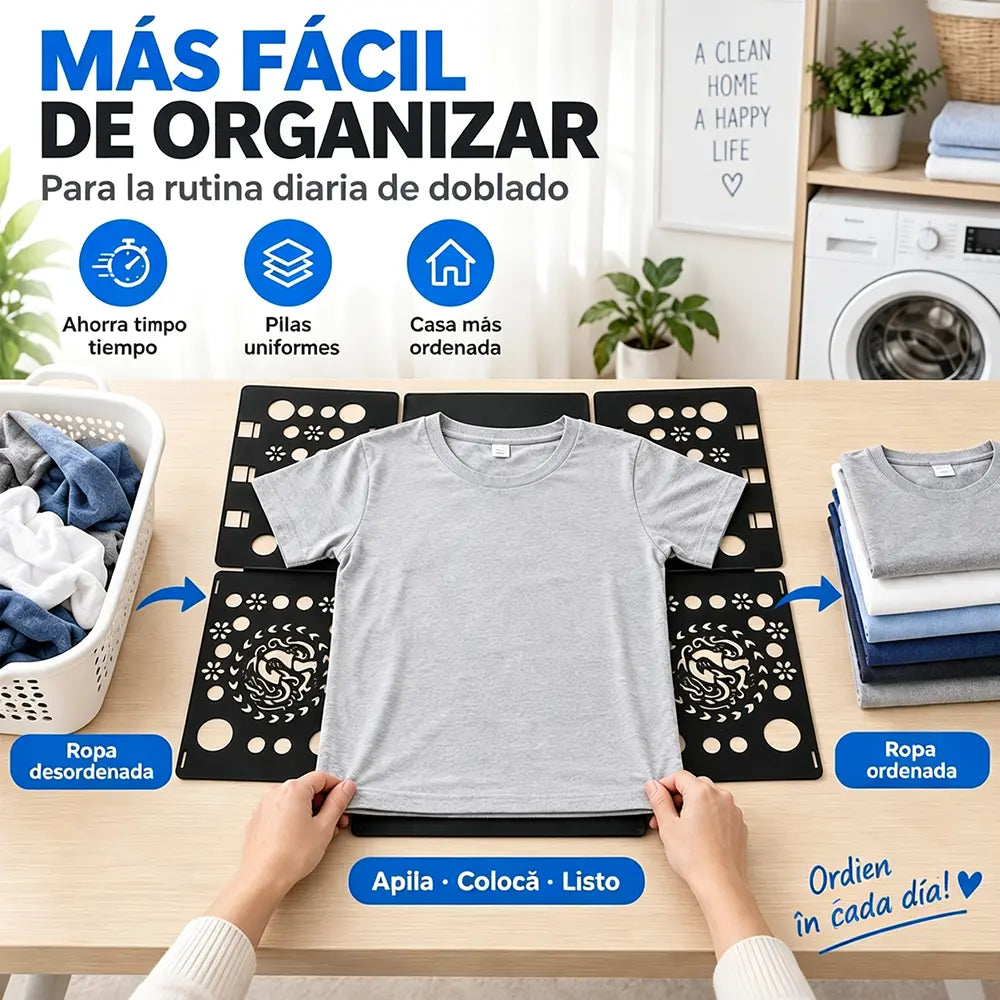 Tabla para doblar camisas